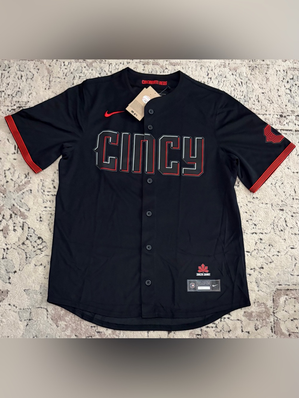 Nike Authentic Cincinnati Reds City Connect Baseball MLB Jersey Men’s Sz: Medium